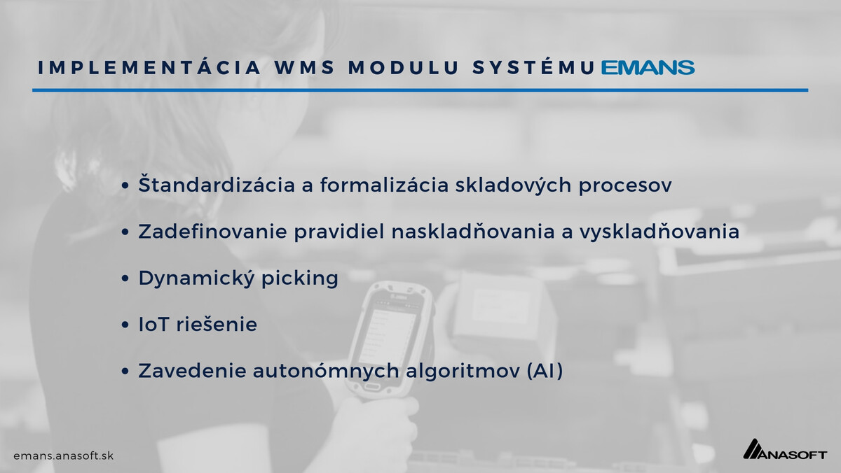 Implementácia WMS modulu EMANS